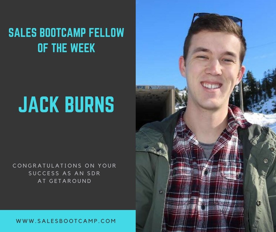 sales bootcamp fellow of the week 3