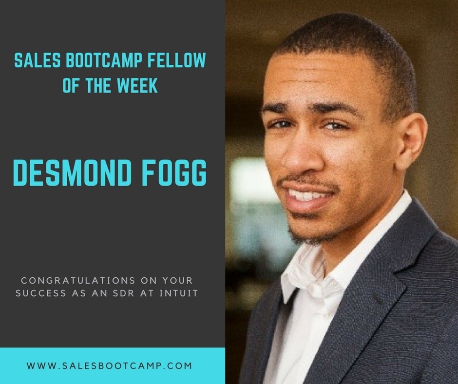 sales bootcamp fellow of the week 4